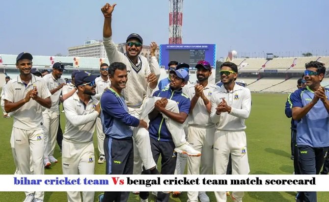 bihar cricket team vs bengal cricket team match scorecard