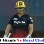 Gujarat Giants vs Royal Challengers Cricket Match Scorecard