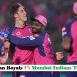 Rajasthan Royals vs Mumbai Indians Timeline