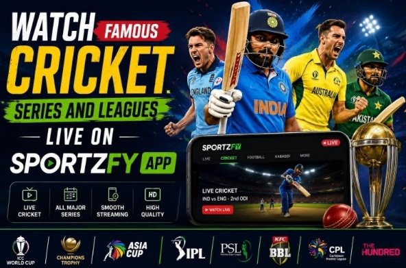 Watch Famous Cricket Series and Leagues Live on Sportzfy App